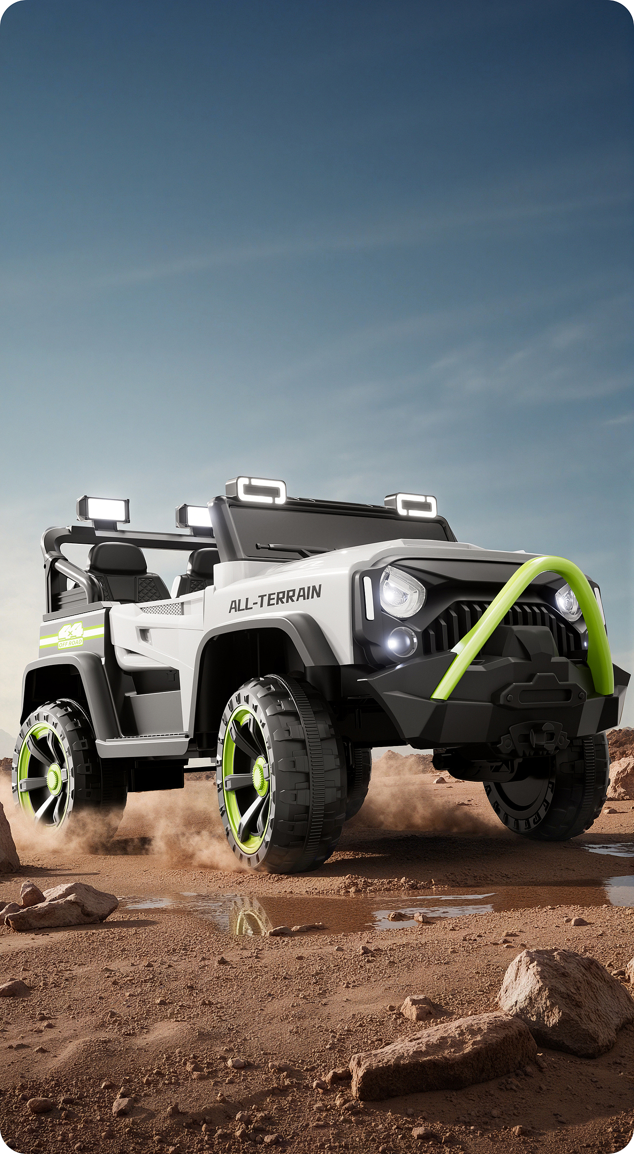 儿童母婴仿真越野车 Cinema 4D渲染+AIGC辅助（图ZNDA1MzI1MzA4） - 产品 - 站酷设计师一顿三碗大米饭原创素材 - 站酷ZCOOL