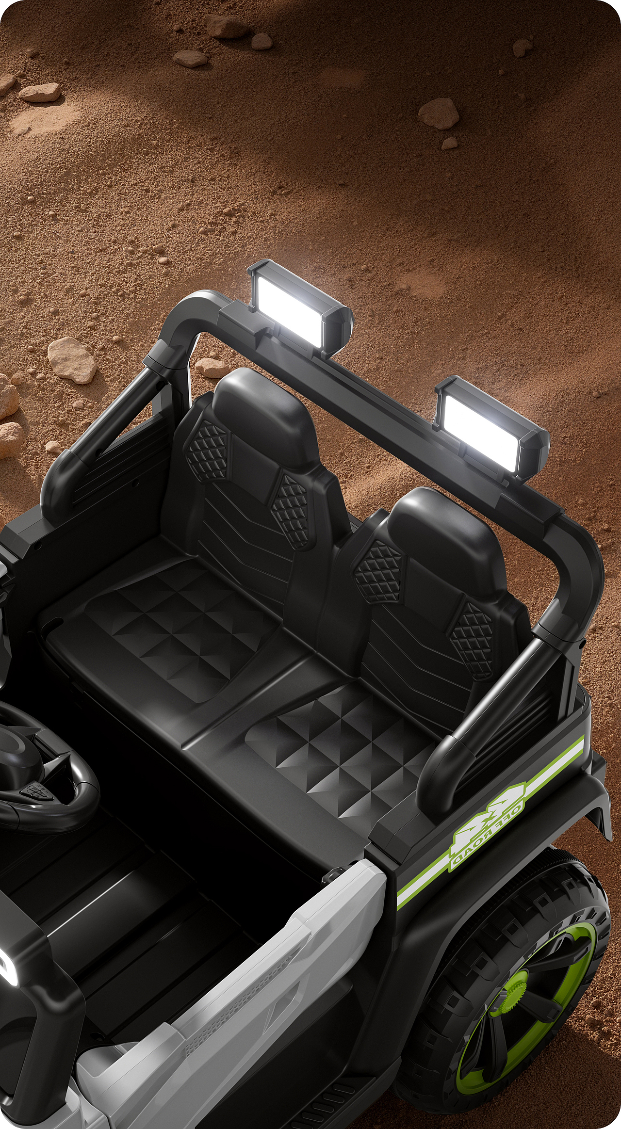 儿童母婴仿真越野车 Cinema 4D渲染+AIGC辅助（图ZNDA1MzI1MzI0） - 产品 - 站酷设计师一顿三碗大米饭原创素材 - 站酷ZCOOL