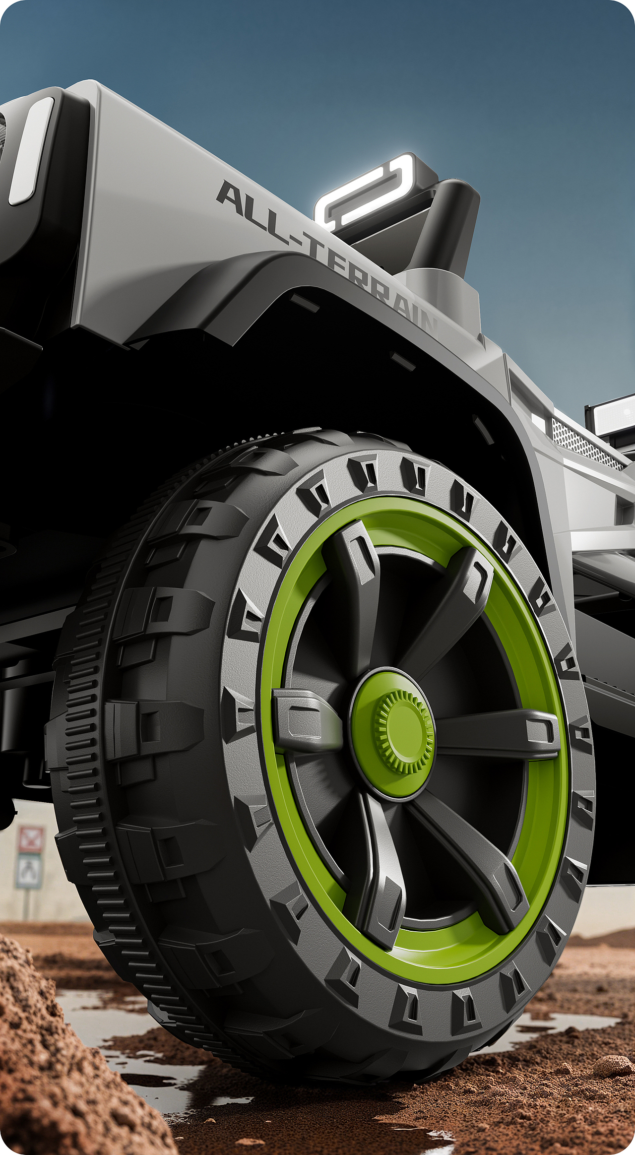 儿童母婴仿真越野车 Cinema 4D渲染+AIGC辅助（图ZNDA1MzI1MjQ4） - 产品 - 站酷设计师一顿三碗大米饭原创素材 - 站酷ZCOOL