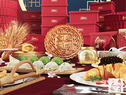 中秋月饼广告（个人主页-ZNzM0Mzc2Njg=） - 产品 - 站酷设计师莉莉洲的喵原创素材 - 站酷ZCOOL