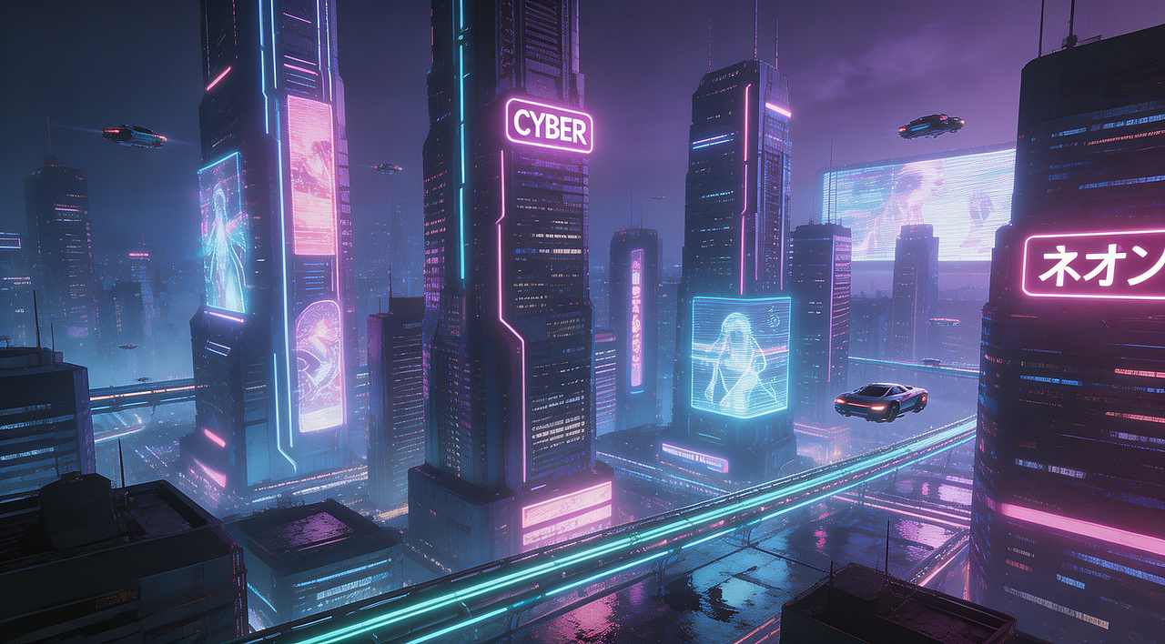 紫夜霓虹未来纪元（图ZNDA1MzMyMTc2） - 概念设定 - 站酷设计师小虎丶原创素材 - 站酷ZCOOL