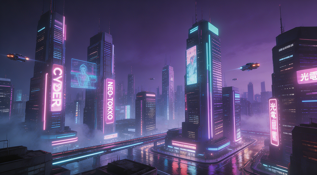 紫夜霓虹未来纪元（图ZNDA1MzMyMTgw） - 概念设定 - 站酷设计师小虎丶原创素材 - 站酷ZCOOL