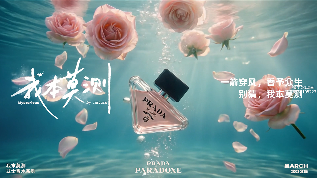 PRADA普拉达香水AIGC案例（图ZNDA1MzM0Njc2） - AI作品 - 站酷设计师微尘CG动画原创素材 - 站酷ZCOOL