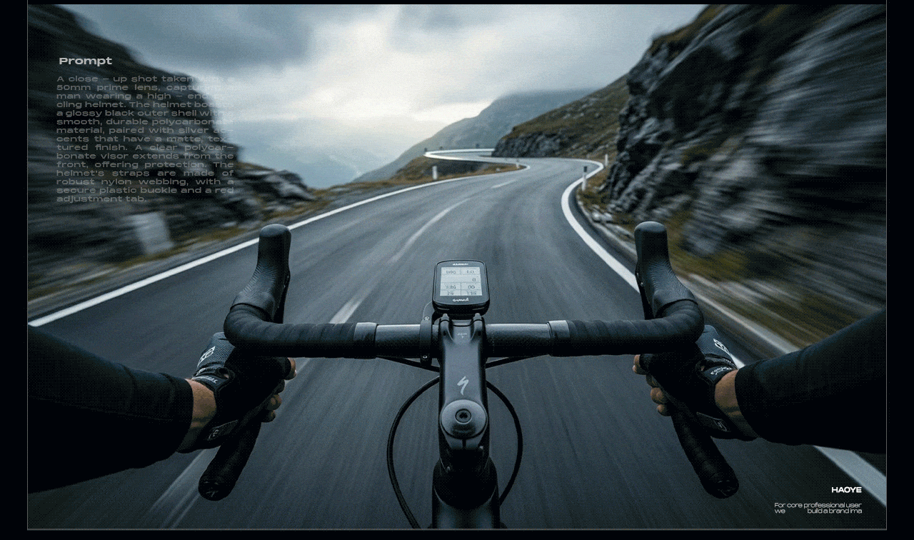 全流程AIGC制作 [ 骑行头盔商业TVC案例实践 ]（图ZNDA1MzQwNjYw） - 电商 - 站酷设计师好也HOYE_AI原创素材 - 站酷ZCOOL