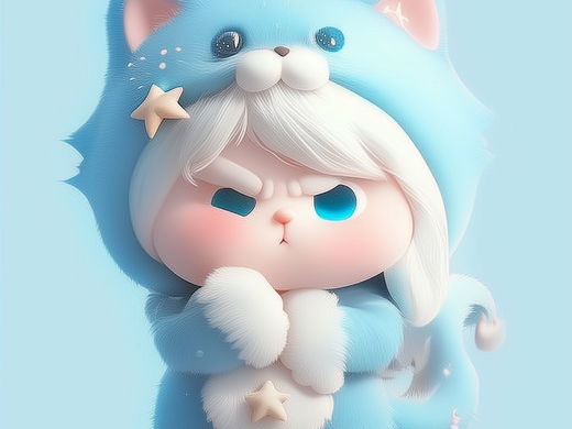 卡通Q版猫咪拟人