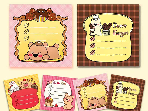 便签本·治愈系可爱动物·可授权