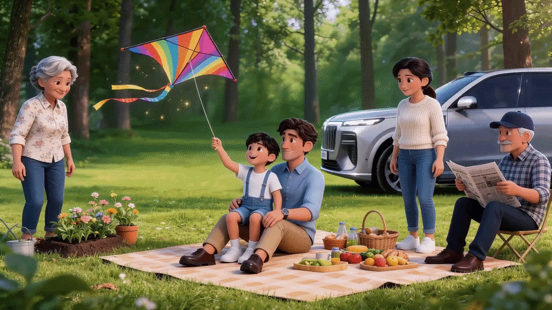 《风筝的大世界》离谱的大8-装得下全家的“大”幸福（图ZNDA1MzU0MDU2） - AI作品 - 站酷设计师yun菜菜原创素材 - 站酷ZCOOL