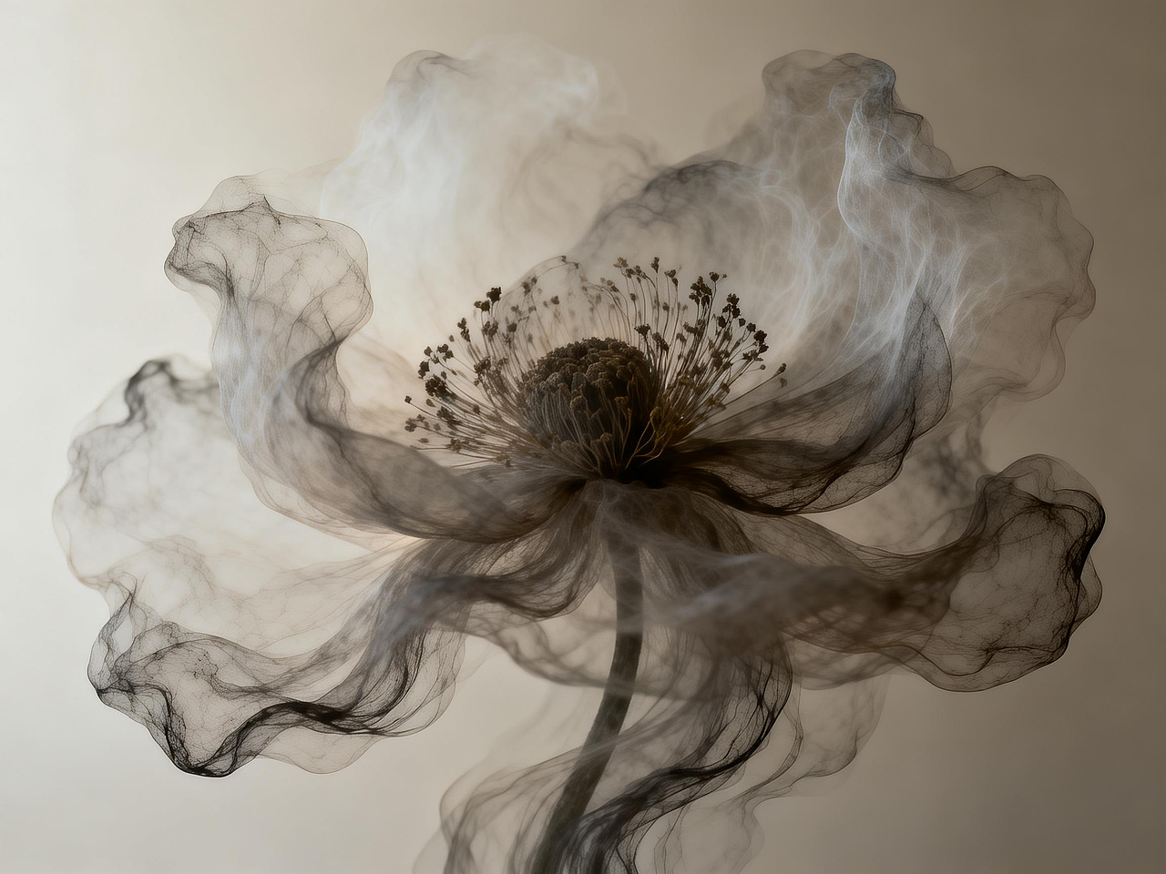 烟灵之花 | 酶花频率的意识显化系列 01（图ZNDA1MzU2MTY0） - AI作品 - 站酷设计师妈妈的酶花原创素材 - 站酷ZCOOL