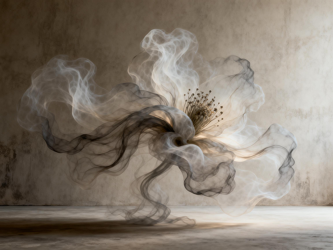 烟灵之花 | 酶花频率的意识显化系列 01（图ZNDA1MzU2MTYw） - AI作品 - 站酷设计师妈妈的酶花原创素材 - 站酷ZCOOL