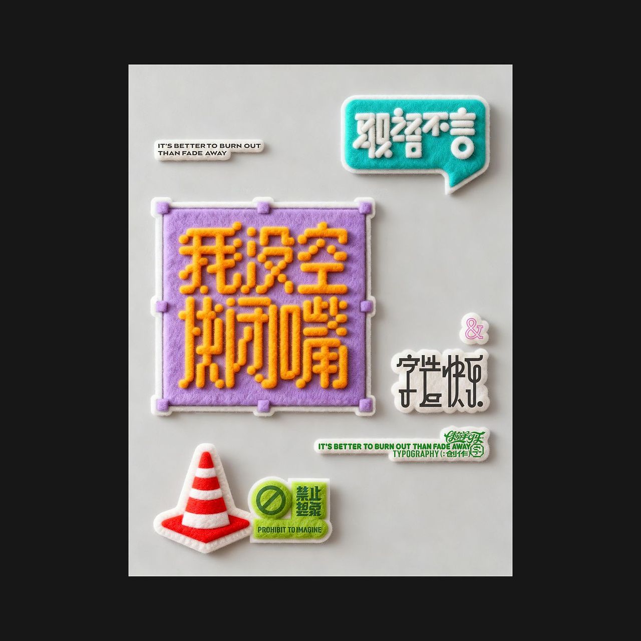 职语不言，禁止想象good（图ZNDA1MzU3NDI0） - 字体/字形 - 站酷设计师懒羊可乐原创素材 - 站酷ZCOOL