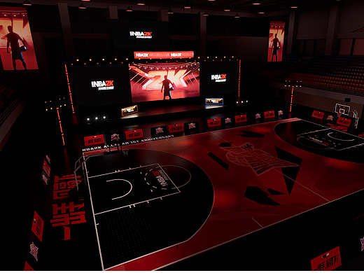 篮球活动场景设计