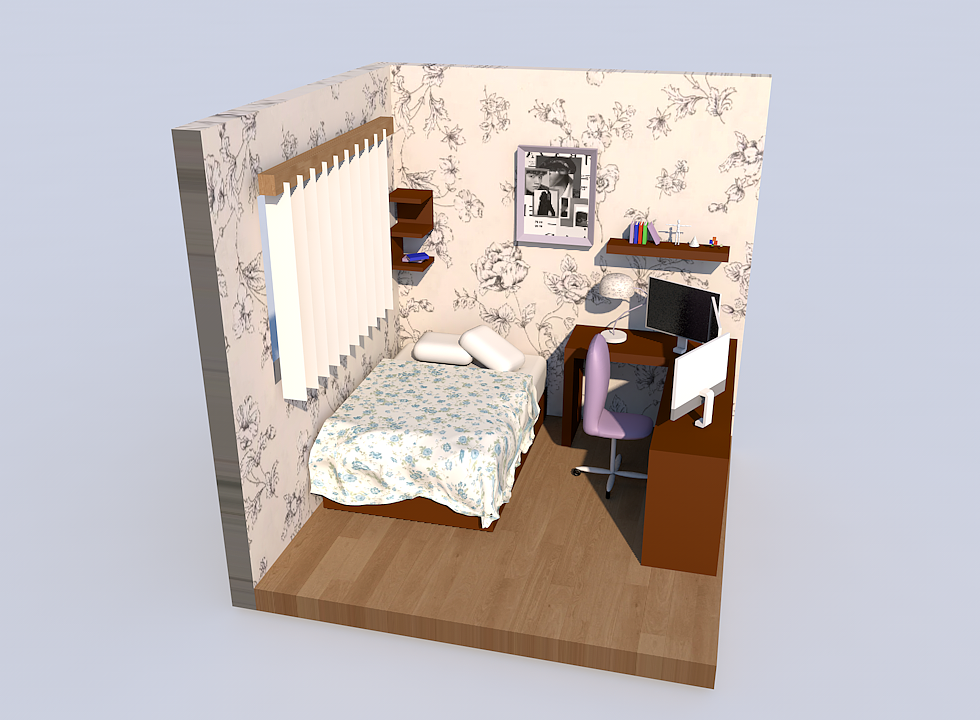 C4D小房间作品（图ZNDA1MzU4NjA4） - 建筑/空间 - 站酷设计师Z300860701原创素材 - 站酷ZCOOL