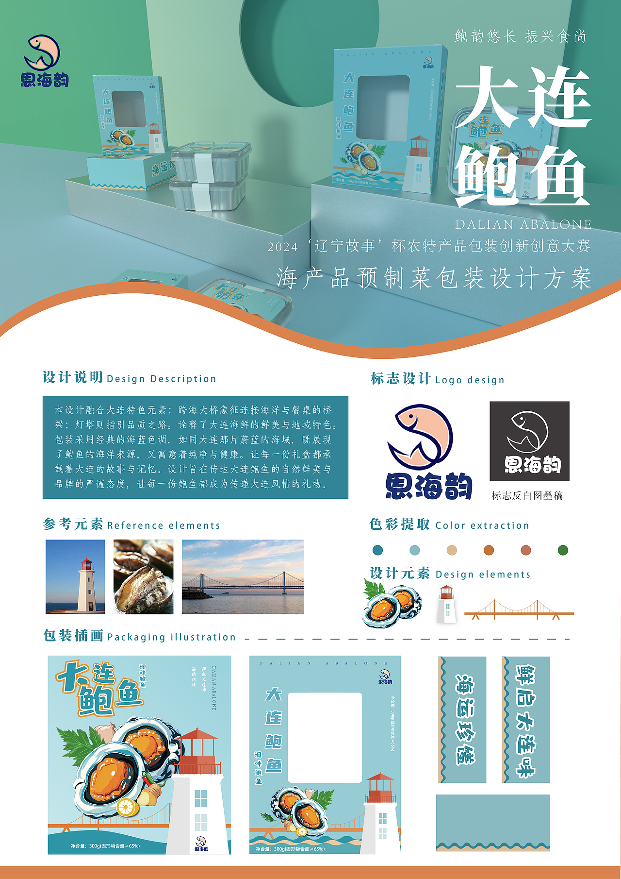 大连鲍鱼包装设计（图ZNDA1MzY0NDU2） - 其他工业/产品 - 站酷设计师Z618742640原创素材 - 站酷ZCOOL