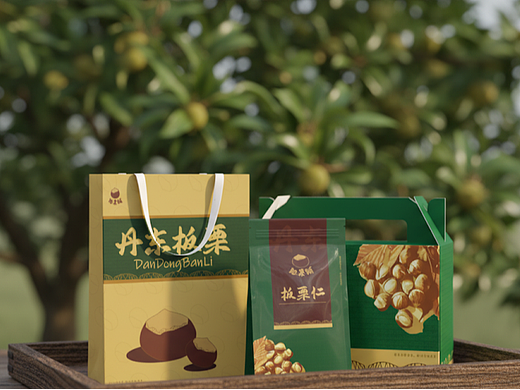 丹东板栗包装设计