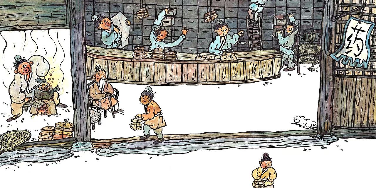 绘本-看病篇《哇！历史原来是这样》（已出版）（图ZNDA1MzY1MTMy） - 绘本 - 站酷设计师王小狗是小狗王原创素材 - 站酷ZCOOL