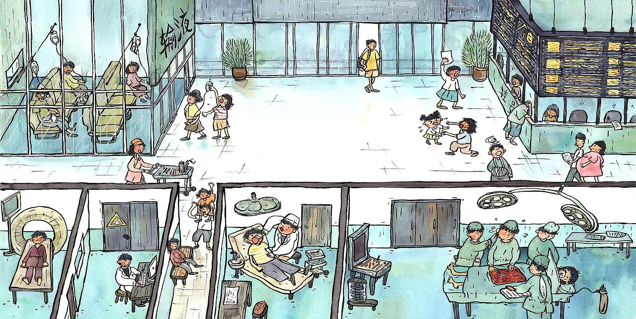 绘本-看病篇《哇！历史原来是这样》（已出版）（图ZNDA1MzY1MTQ0） - 绘本 - 站酷设计师王小狗是小狗王原创素材 - 站酷ZCOOL