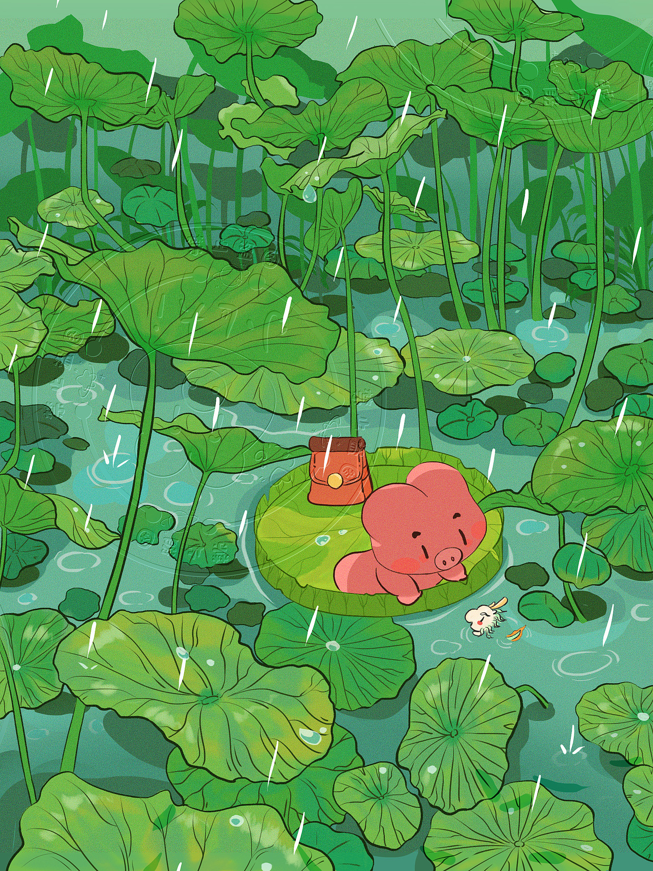 猪猪旅游系列（图ZNDA1MzY3Mjcy） - 儿童插画 - 站酷设计师小l大i原创素材 - 站酷ZCOOL