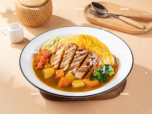 咖喱蛋包饭菜品拍摄/宜昌菜单拍照/美食摄影/摆盘造型