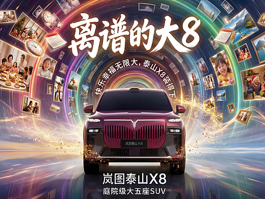 【快樂幸福無限大，泰山X8裝得下】（個(gè)人主頁-ZNzM0NDIyODQ=） - AI作品 - 站酷設(shè)計(jì)師AI圖圖原創(chuàng)素材 - 站酷ZCOOL