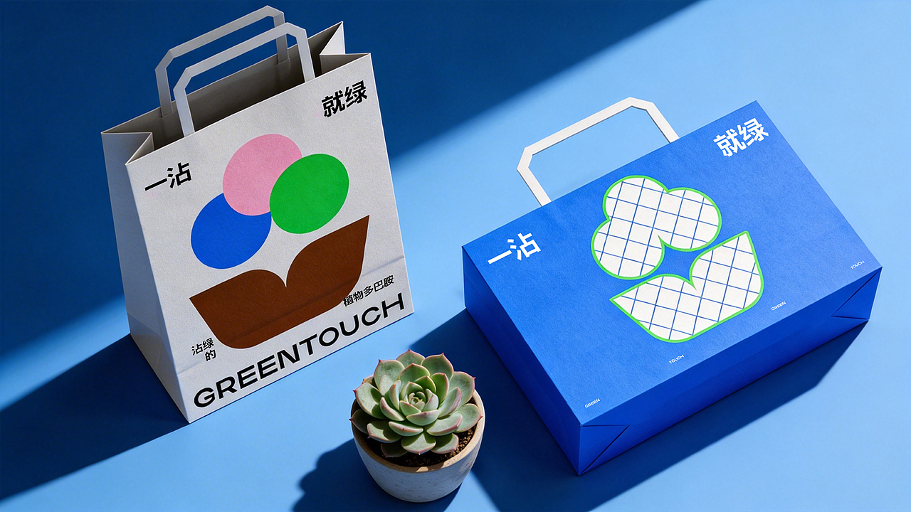 沾绿绿植品牌设计（图ZNDA1Mzc4Mzcy） - 品牌 - 站酷设计师嘿嘿设计des原创素材 - 站酷ZCOOL