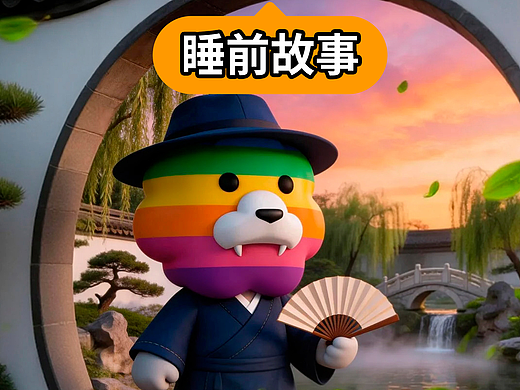 睡前故事：既然路已转弯，就去相逢一段春风，「彩虹狮花湾」毛绒玩具