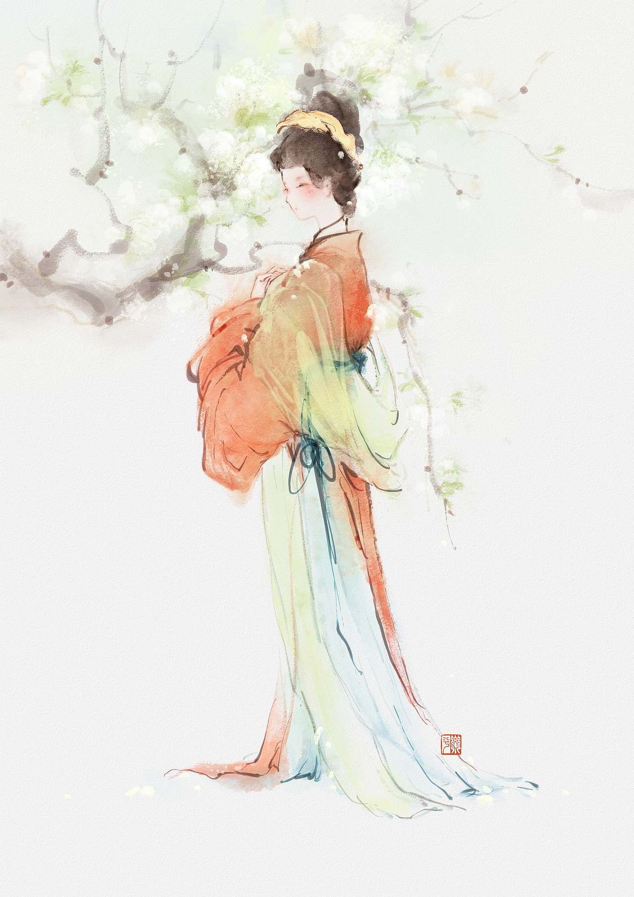 花事未了 春（图ZNDA1MzgwOTky） - 商业插画 - 站酷设计师樂的樂兮原创素材 - 站酷ZCOOL