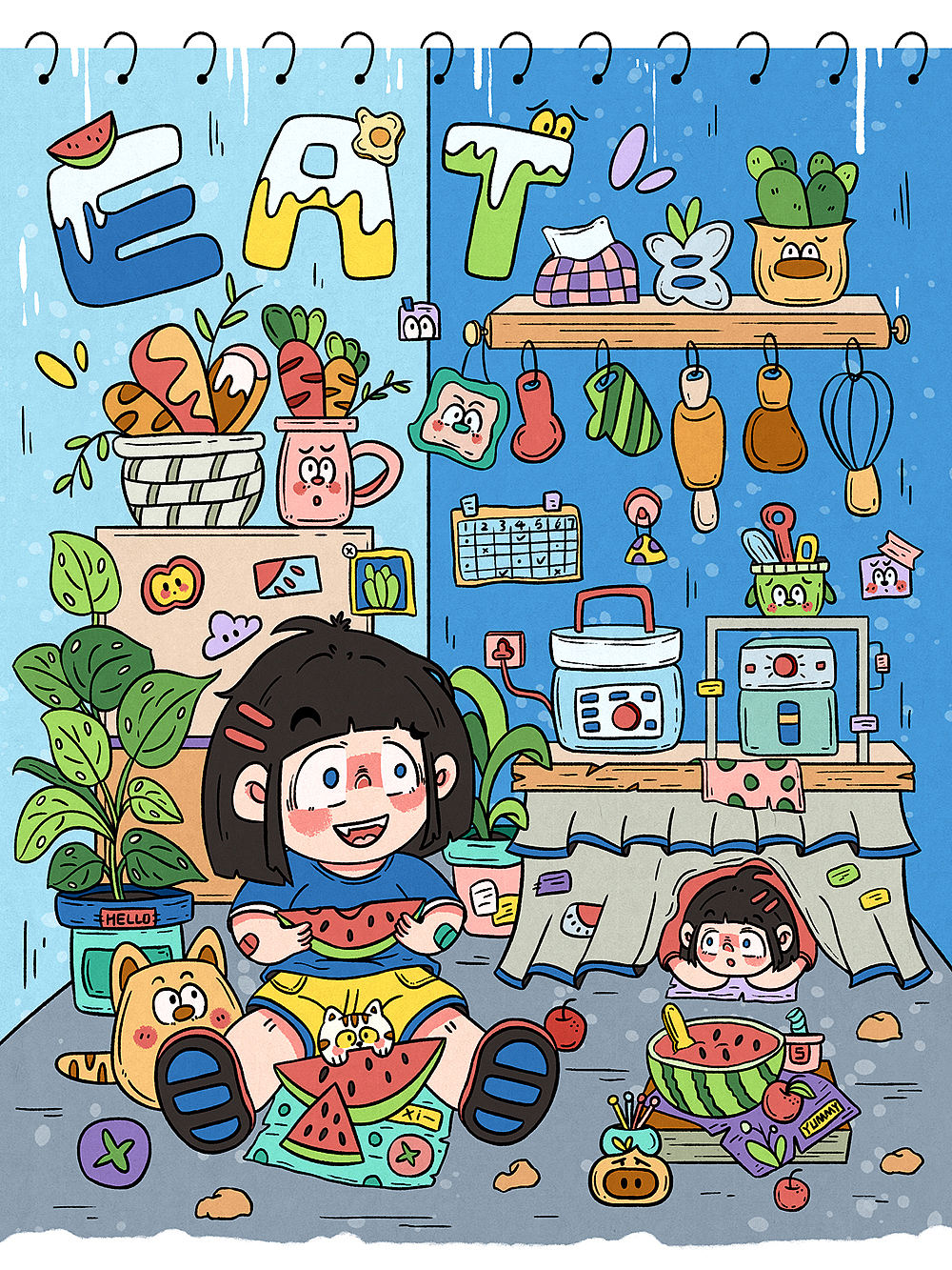 合集｜小场景插画（图ZNDA1Mzk4MjA4） - 商业插画 - 站酷设计师小白若灵原创素材 - 站酷ZCOOL