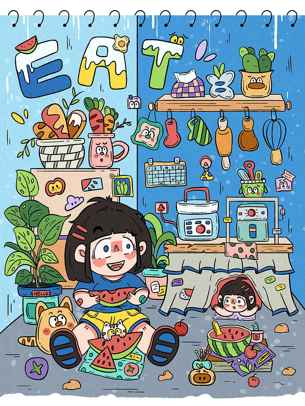 合集｜小场景插画（图ZNDA1Mzk4MjA4） - 商业插画 - 站酷设计师小白若灵原创素材 - 站酷ZCOOL