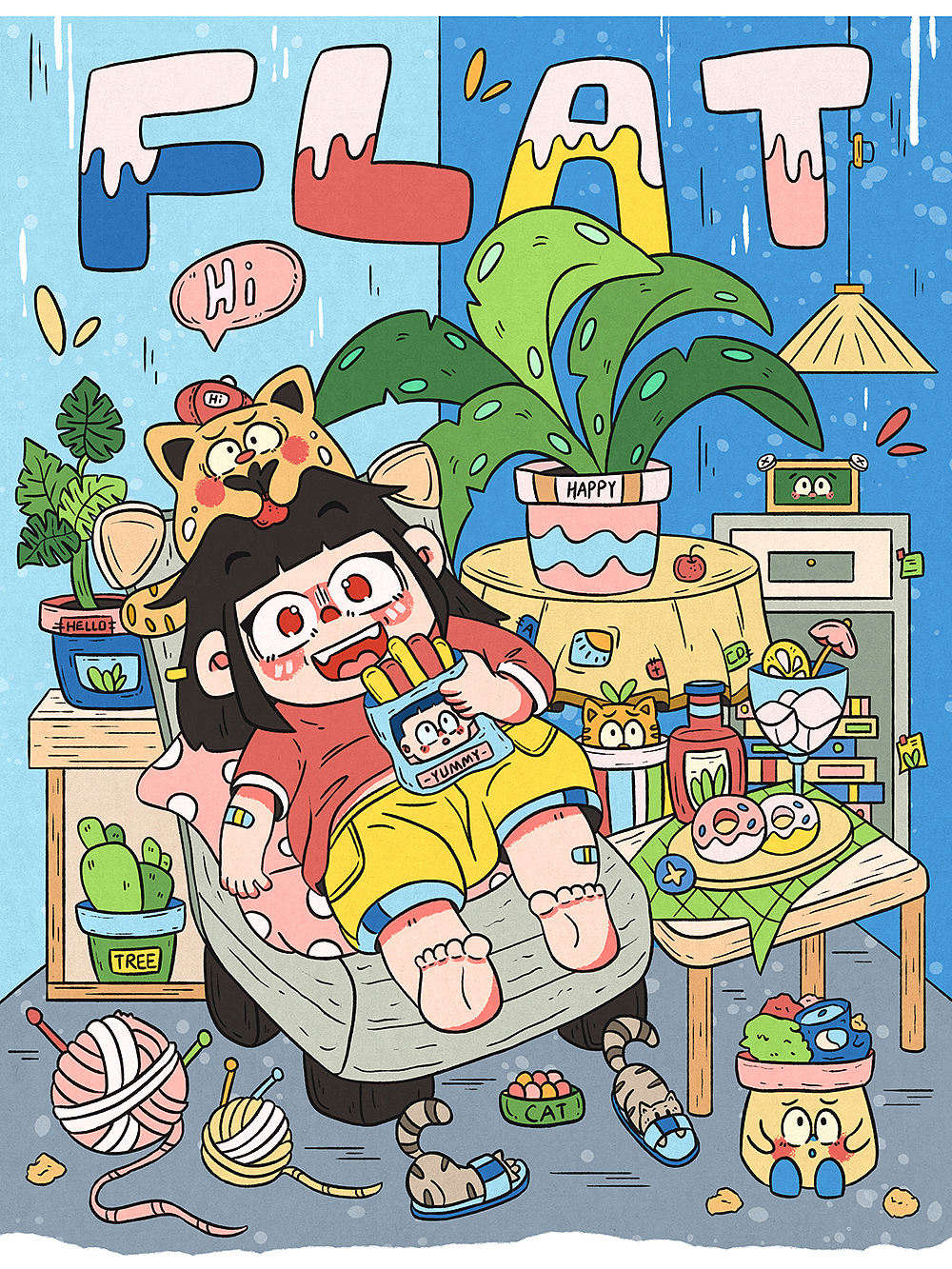 合集｜小场景插画（图ZNDA1Mzk4MjMy） - 商业插画 - 站酷设计师小白若灵原创素材 - 站酷ZCOOL