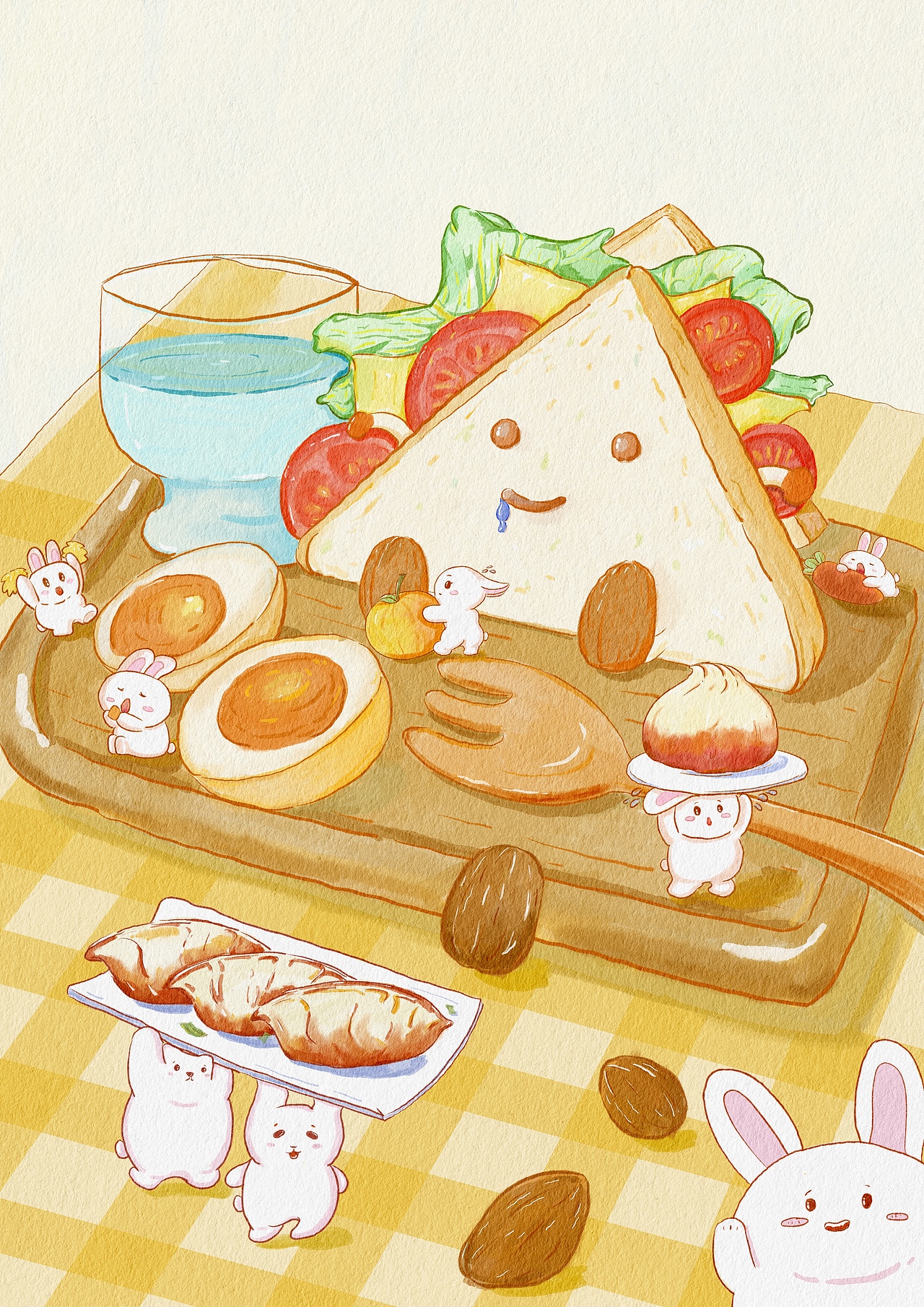 食物插画（图ZNDA1Mzk4MzE2） - 绘本 - 站酷设计师Z959952221原创素材 - 站酷ZCOOL