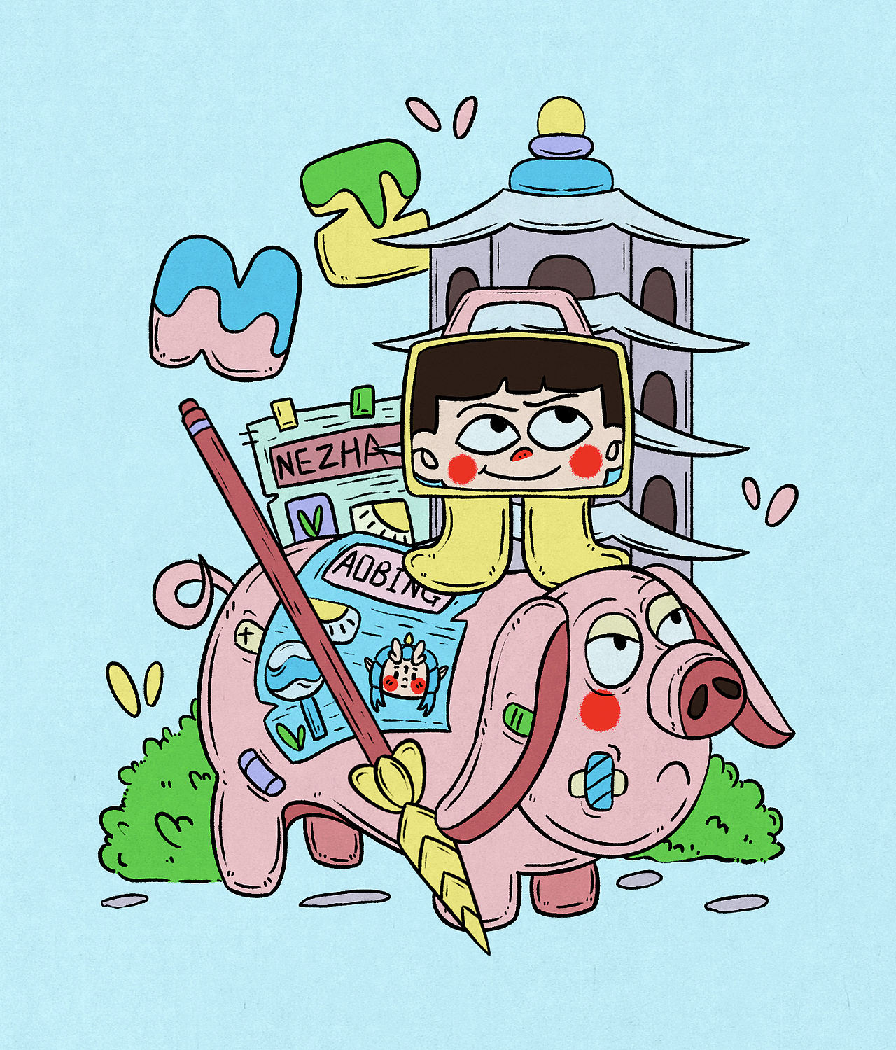 合集｜小场景插画（图ZNDA1Mzk4NTIw） - 商业插画 - 站酷设计师小白若灵原创素材 - 站酷ZCOOL