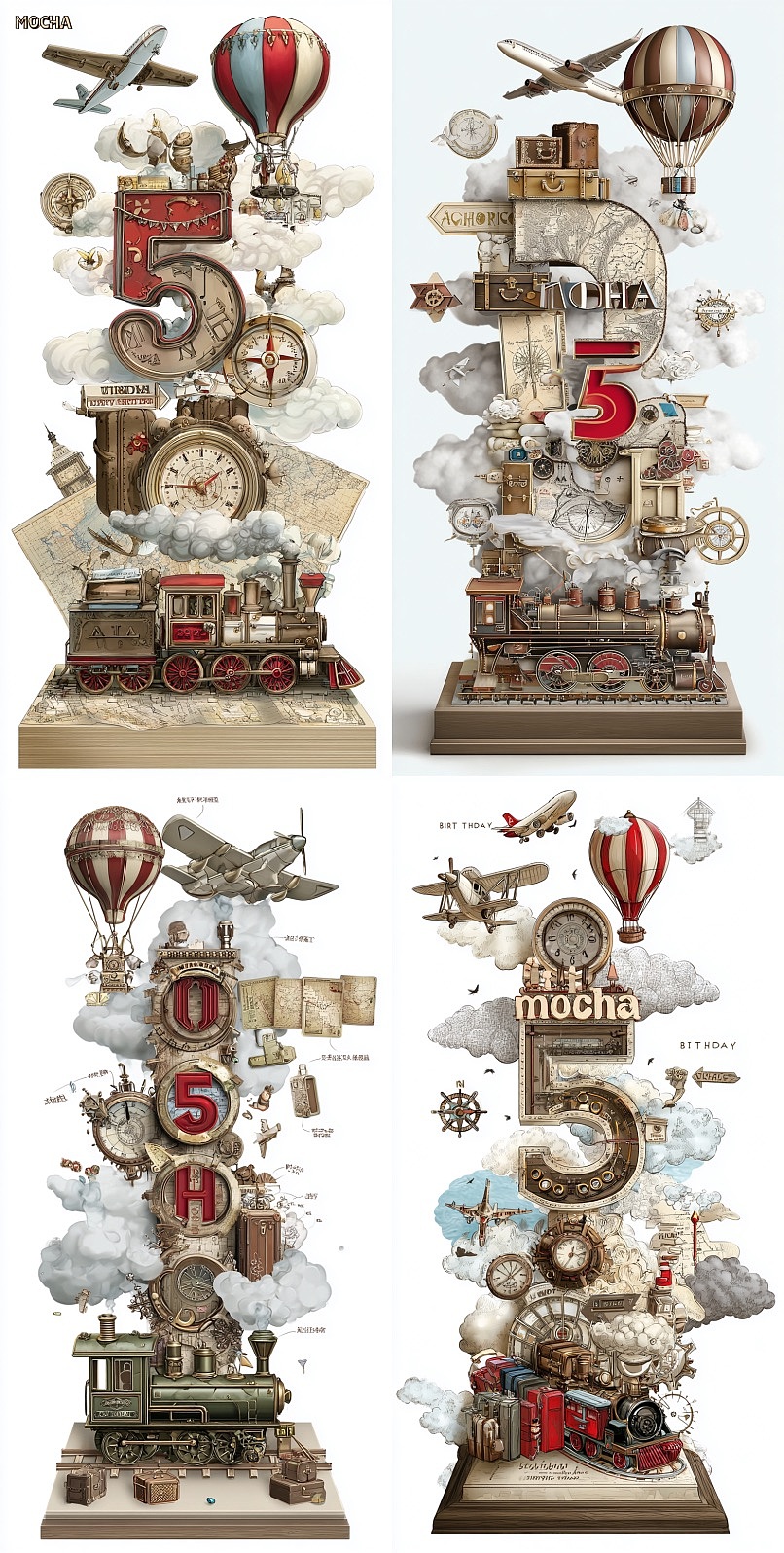 精致3D复古环球旅行创意素材合集（图ZNDA1NDAzMjU2） - 动画/影视 - 站酷设计师幻野纪原创素材 - 站酷ZCOOL