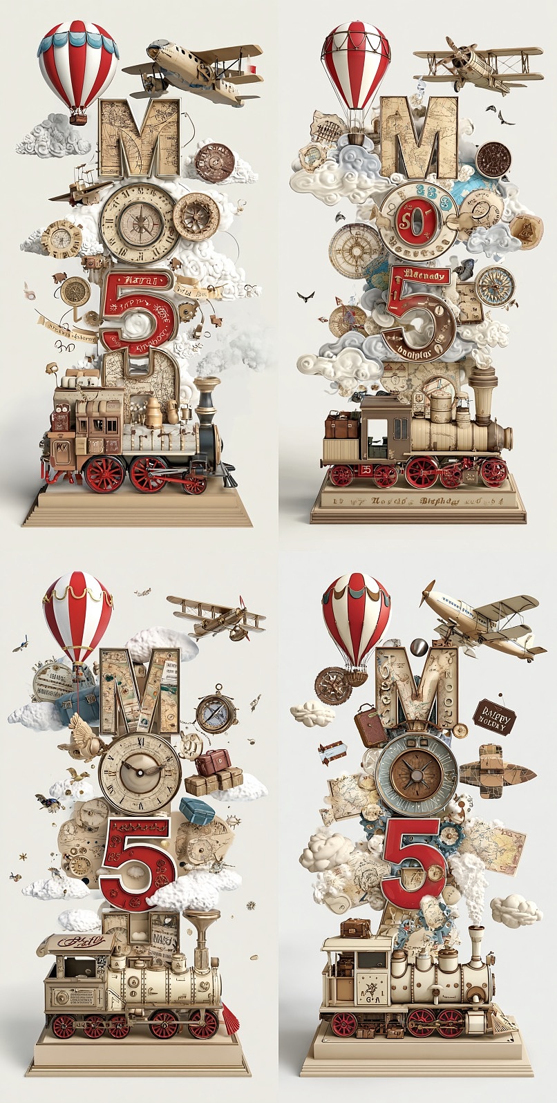 精致3D复古环球旅行创意素材合集（图ZNDA1NDAzMjQ4） - 动画/影视 - 站酷设计师幻野纪原创素材 - 站酷ZCOOL