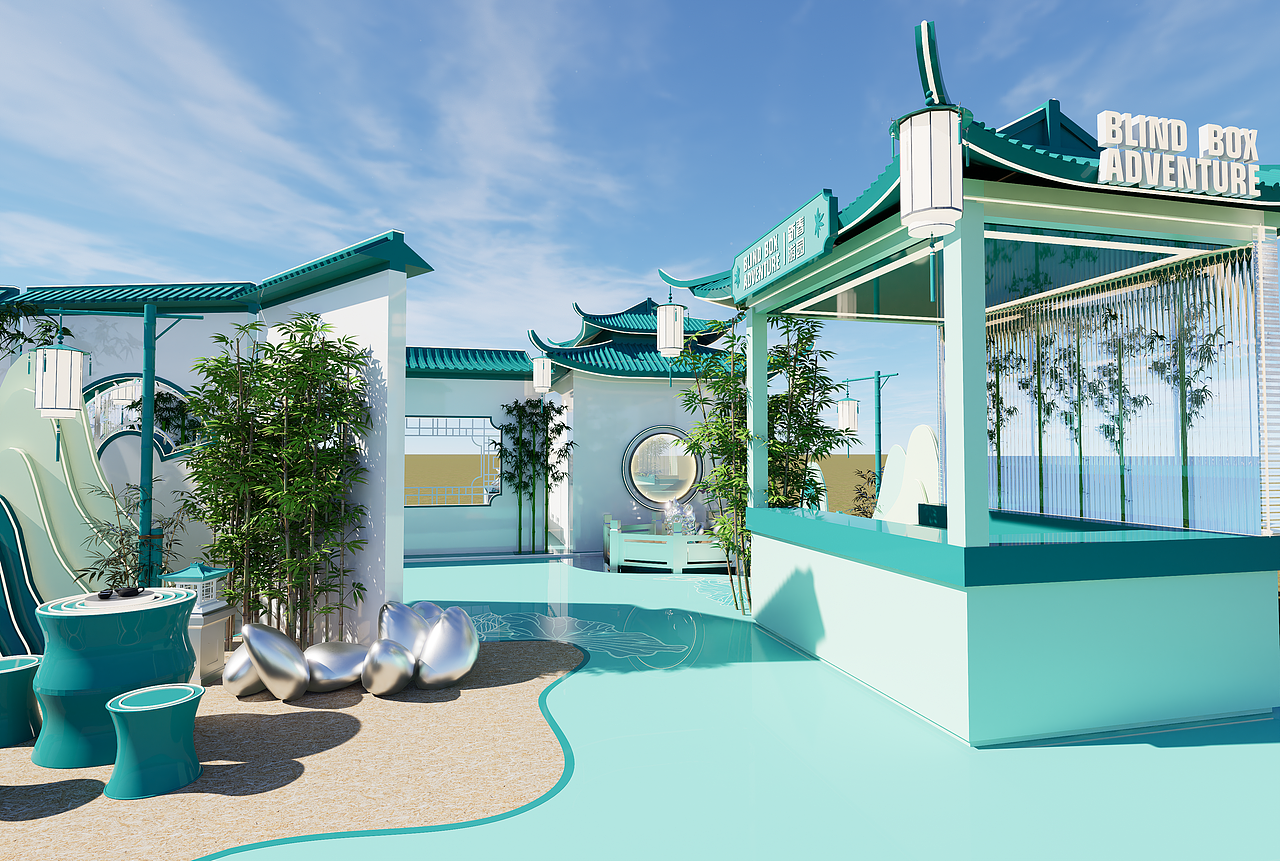 新年游園會(huì)美陳 國(guó)潮美陳 商業(yè)美陳 中式美陳DP（圖ZNDA1NDA1NjMy） - 展陳設(shè)計(jì) - 站酷設(shè)計(jì)師lily1213371725原創(chuàng)素材 - 站酷ZCOOL