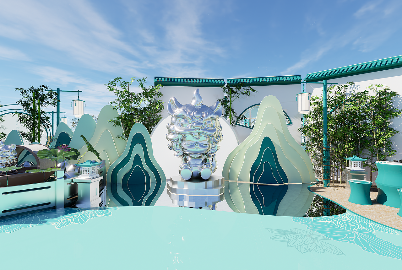 新年游園會(huì)美陳 國(guó)潮美陳 商業(yè)美陳 中式美陳DP（圖ZNDA1NDA1NjM2） - 展陳設(shè)計(jì) - 站酷設(shè)計(jì)師lily1213371725原創(chuàng)素材 - 站酷ZCOOL