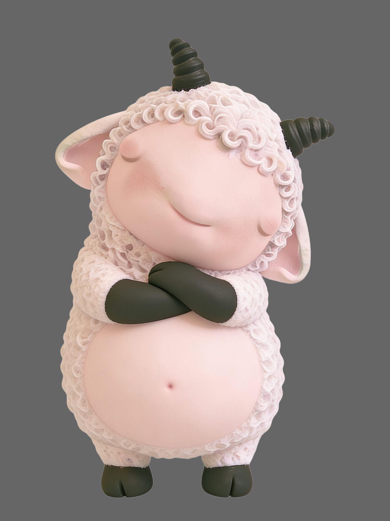 藝術(shù)家作品生肖萌萌噠羊（圖ZNDA1NDE0MzUy） - 雕塑 - 站酷設(shè)計師精靈帝國原創(chuàng)素材 - 站酷ZCOOL