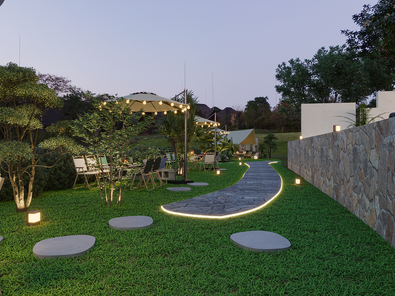 在山野與暮色之間，藏著一處治愈身心的理想棲居（圖ZNDA1NDE3NzM2） - 其他 - 站酷設(shè)計(jì)師星夜_安安原創(chuàng)素材 - 站酷ZCOOL