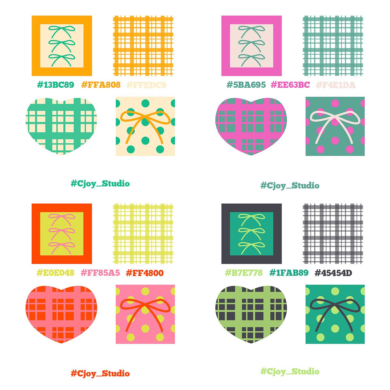 配色练习分享（图ZNDA1NDIwNjg0） - 图案 - 站酷设计师C_joy原创素材 - 站酷ZCOOL