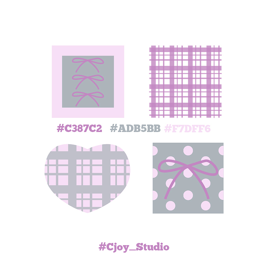 配色练习分享（图ZNDA1NDIwODU2） - 图案 - 站酷设计师C_joy原创素材 - 站酷ZCOOL