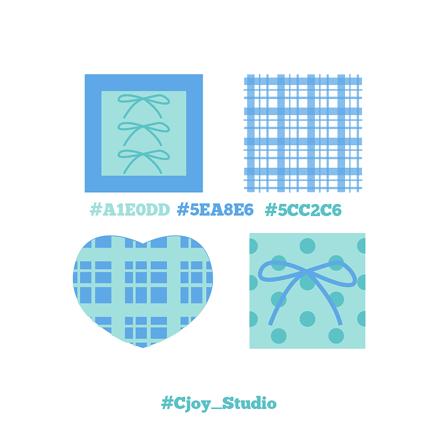 配色练习分享（图ZNDA1NDIwODUy） - 图案 - 站酷设计师C_joy原创素材 - 站酷ZCOOL