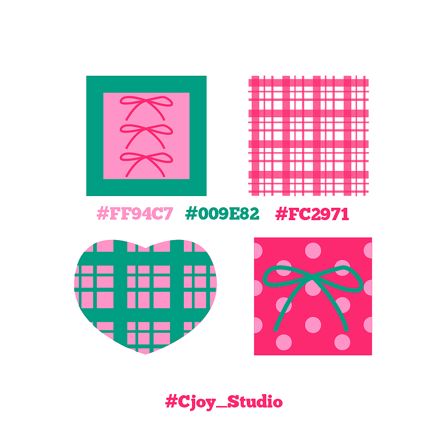 配色练习分享（图ZNDA1NDIwODg4） - 图案 - 站酷设计师C_joy原创素材 - 站酷ZCOOL