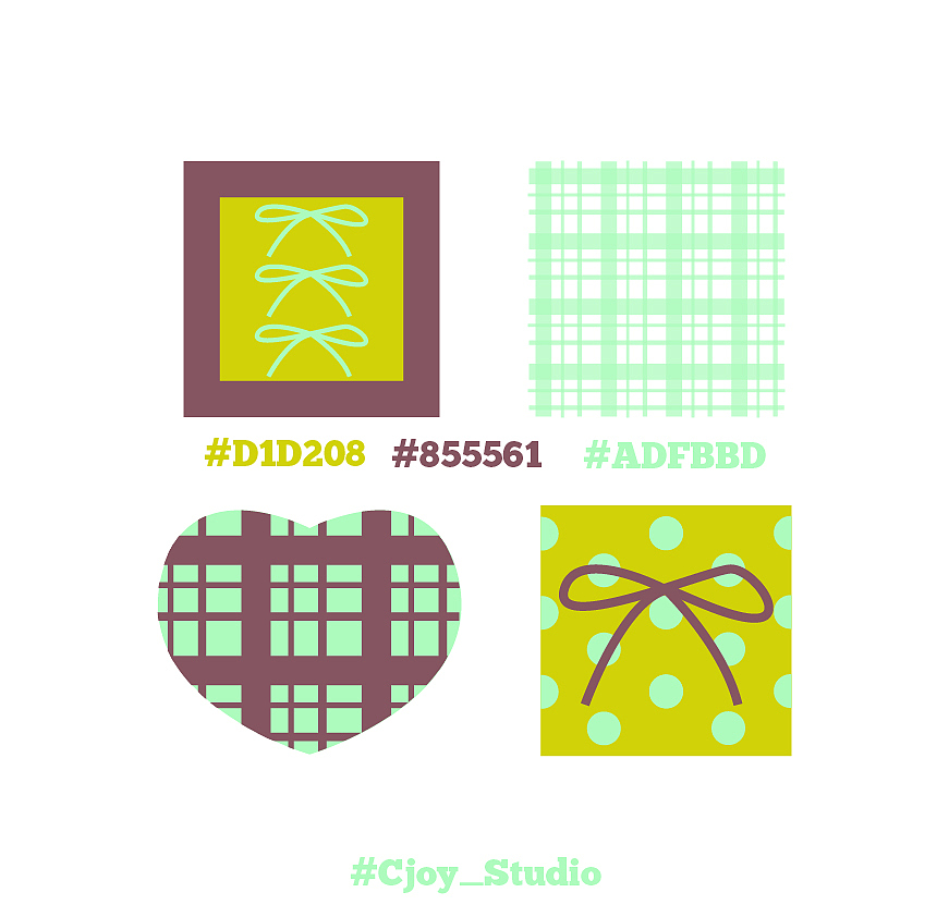 配色练习分享（图ZNDA1NDIwOTE2） - 图案 - 站酷设计师C_joy原创素材 - 站酷ZCOOL