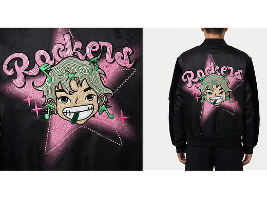 手绘人物字母星星肖像图形插画