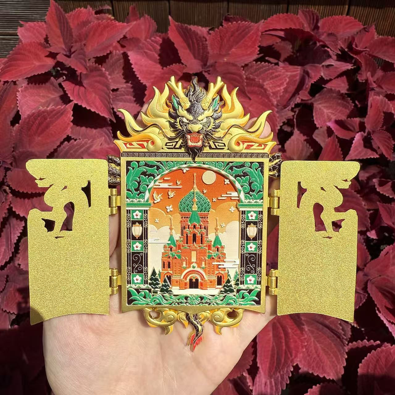 黑龙江省博物馆-镇馆之宝铜坐龙-龙曜东方哈尔滨冰箱贴（图ZNDA1NDI1NTg0） - 商业插画 - 站酷设计师灵画岛文创原创素材 - 站酷ZCOOL