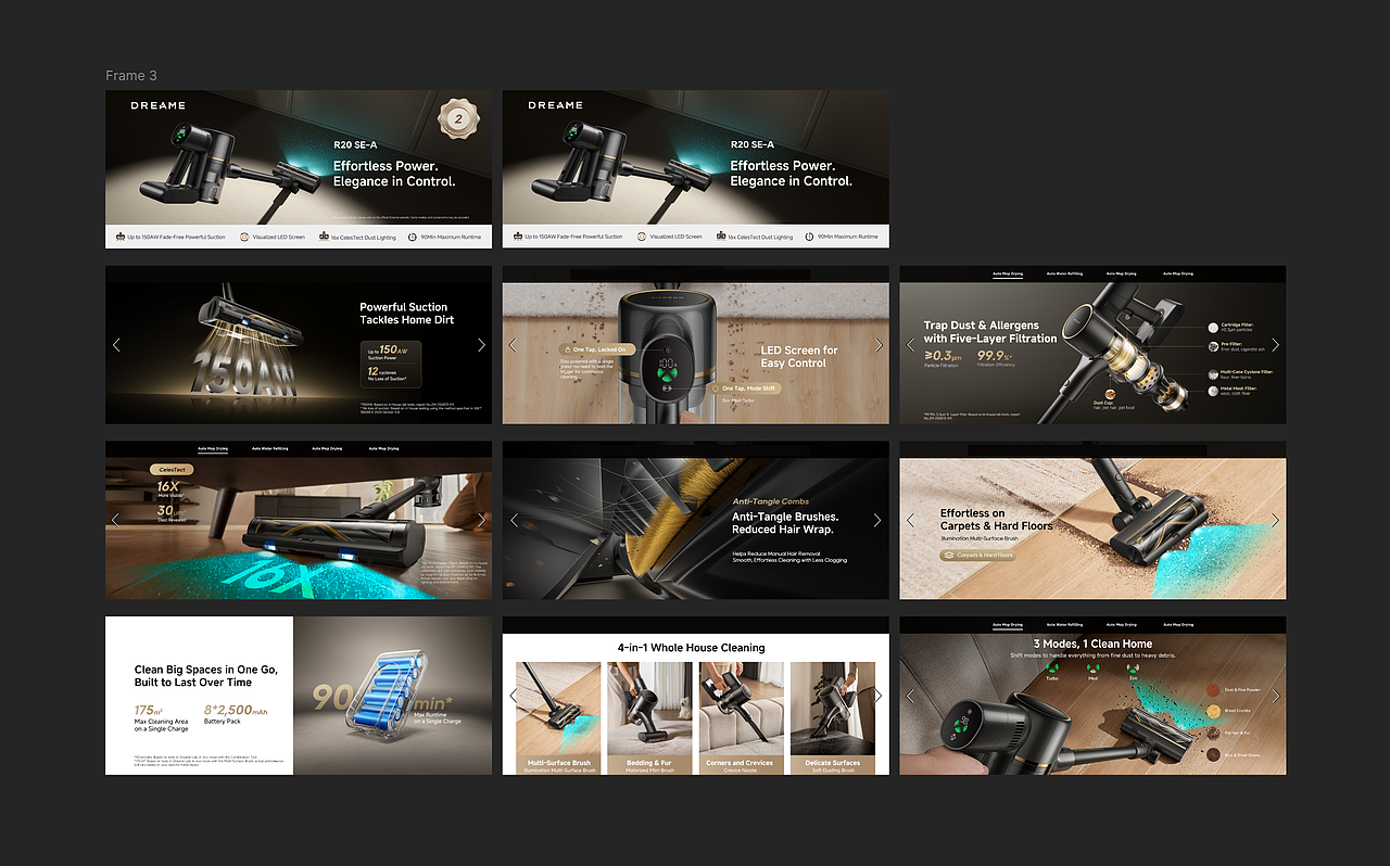 Dreame-吸尘器-R20 SE-A 新品全案设计（图ZNDA1NDI3NDAw） - 宣传物料 - 站酷设计师九页原创素材 - 站酷ZCOOL