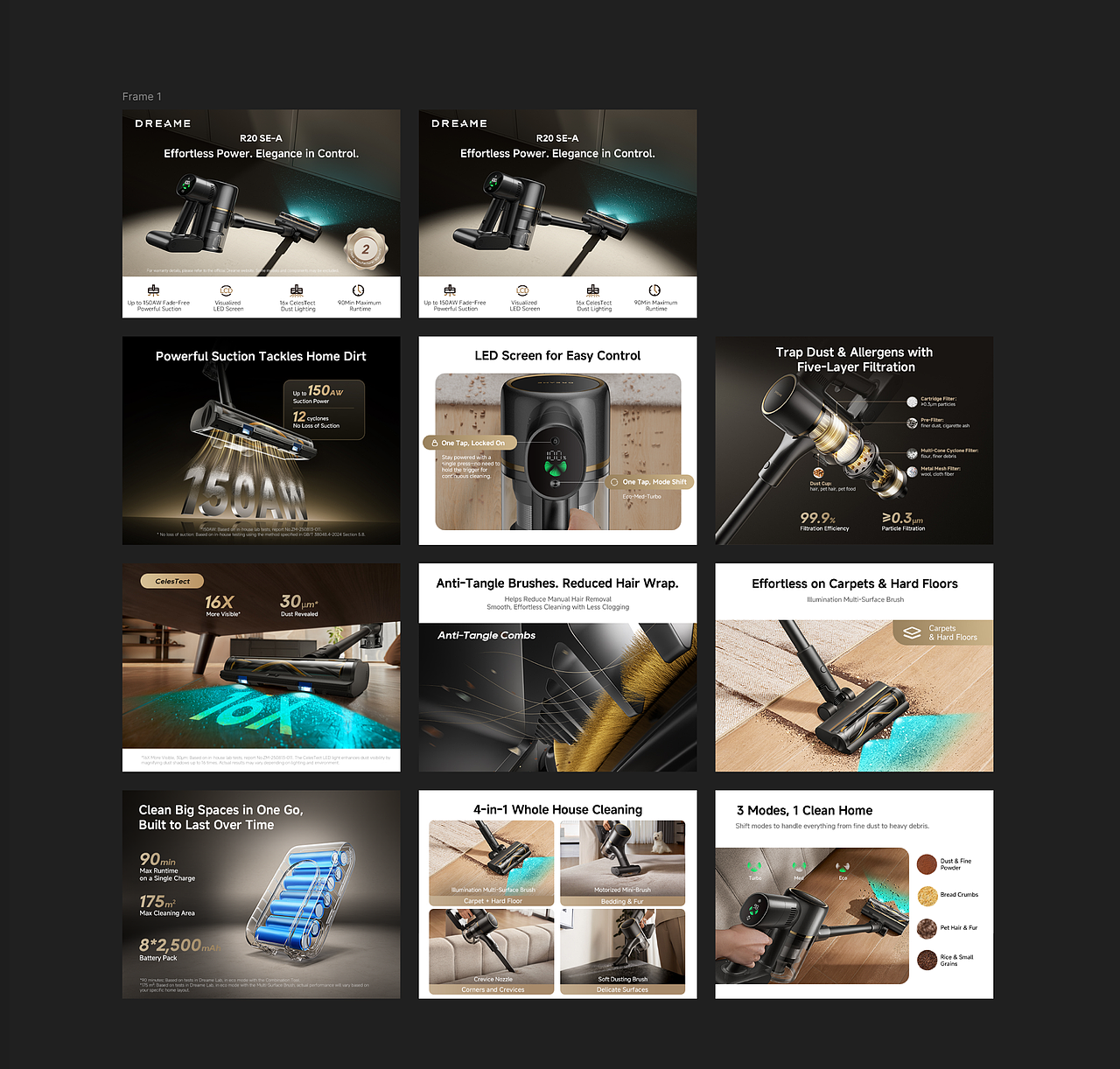 Dreame-吸尘器-R20 SE-A 新品全案设计（图ZNDA1NDI3NDA0） - 宣传物料 - 站酷设计师九页原创素材 - 站酷ZCOOL