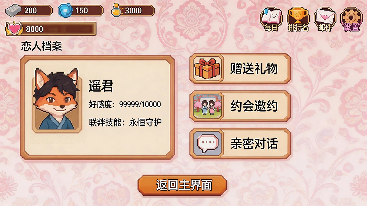 《兔花缘》在世外桃源中成长与恋爱，UI设计（图ZNDA1NDI4MDYw） - 游戏UI - 站酷设计师肥飞工作室原创素材 - 站酷ZCOOL