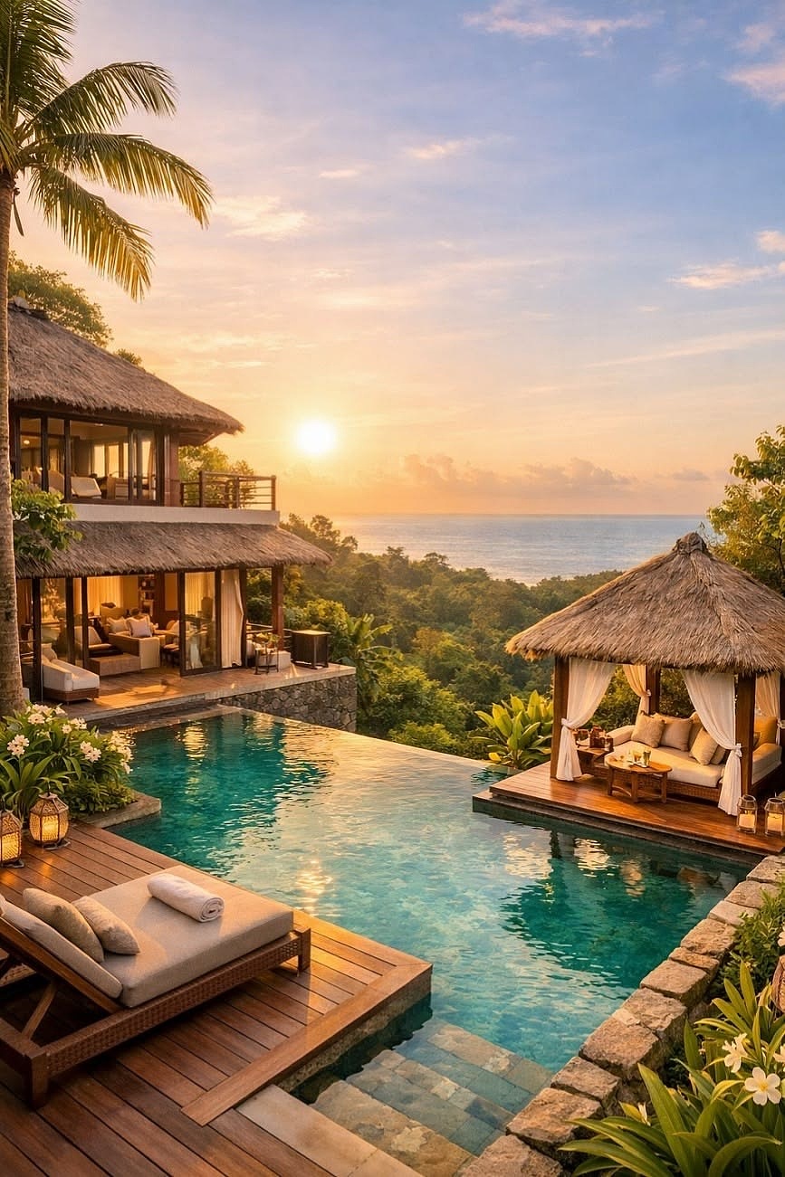 地中海与热带的双重诗篇：从圣托里尼蓝白巷弄到南太平（图ZNDA1NDI5Mzg0） - 风光摄影 - 站酷设计师一小迷糊一原创素材 - 站酷ZCOOL