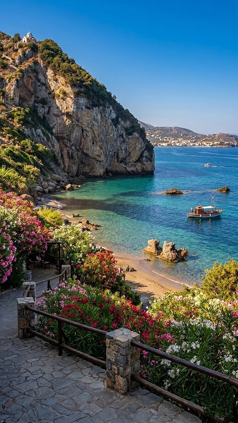 地中海与热带的双重诗篇：从圣托里尼蓝白巷弄到南太平（图ZNDA1NDI5NDEy） - 风光摄影 - 站酷设计师一小迷糊一原创素材 - 站酷ZCOOL