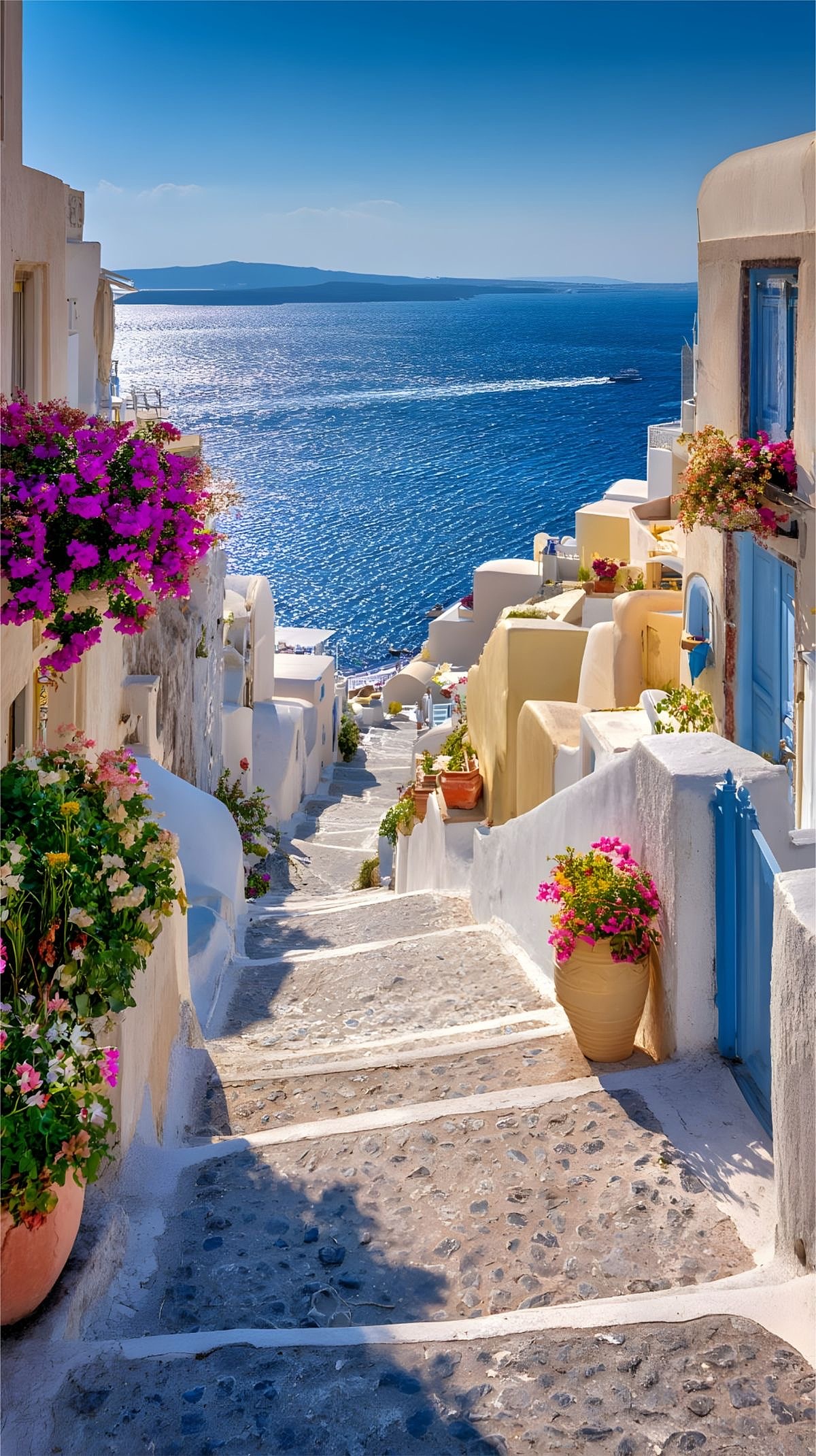 地中海与热带的双重诗篇：从圣托里尼蓝白巷弄到南太平（图ZNDA1NDI5NDIw） - 风光摄影 - 站酷设计师一小迷糊一原创素材 - 站酷ZCOOL